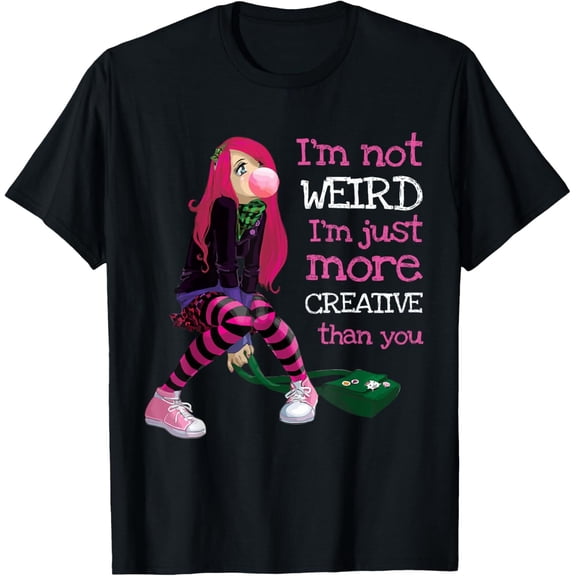 Kawaii Girl Kawaii Clothes Goth Girl T-Shirt BLACK Unisex S-5XL Hot Trending Shirt, Vintage Birthday Gift
