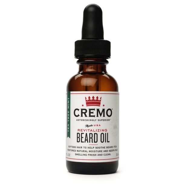 Aceite para barba cremo revitalizante de menta silvestre, 30 ml, para la picazón de la barba