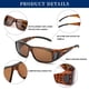 thumbnail image 5 of Gafas de Sol LVIOE Envolventes Polarizadas UV400 para Hombre y Mujer, 5 of 6