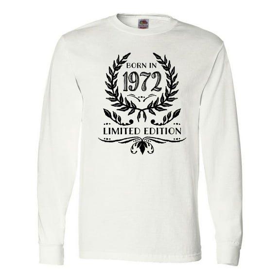 Inktastic Born in 1972 Limited Edition Long Sleeve T-Shirt