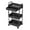 Black, variant on iMounTEK 3-Tier Rolling Utility Cart with Drawer, Multifunctional Storage Organizer with Lockable Wheels, Storage Cart for Kitchen,Bathroom,Living Room,Office, White