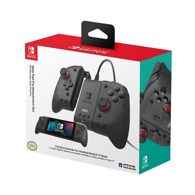 Control Split Pad Pro Attachment Set Hori Negro Nintendo Switch