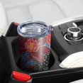 thumbnail image 5 of 20 Oz Pioneer Flower Coffee Tumbler Double Wall Insulated Stainless Steel Water Bottle | Metal Reusable Thermoses Flask with Cup Cap | Leak & Sweat Proof with Anti-Dust Lid, 5 of 7