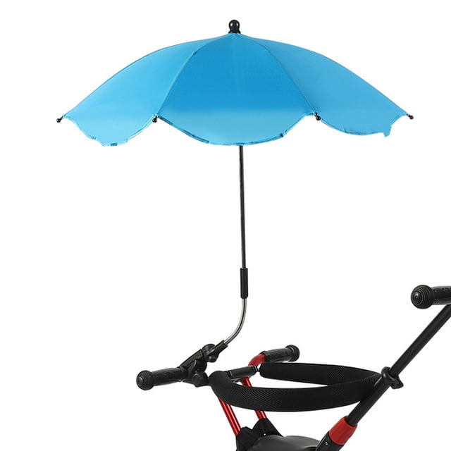Fiudx Sombrilla Universal para Cochecito de Bebé, Parasol Plegable, Abrazadera Ajustable para Fácil Fijación, Protección Solar y Sombra, Ideal para Paseos y Uso Al Aire Libre, Tamaño 78 Cm