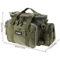 thumbnail image 2 of Fishing Tackle Bag Waterproof Fishing Tackle Storage Bag Large Capacity Multi-pockets Accessories Holder Lures Storage Pouch Portable Fishing Bag for Outdoor Sea Fishing, 2 of 9