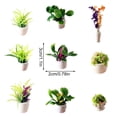 thumbnail image 3 of Miniature Potted Plants, Miniature Bonsai Plant Mini Potted Plants Flower, Mini Artificial Plants for Dollhouse Decoration, Models Tiny Fake Greenery Ornaments, Present DIY,1PC, 3 of 6