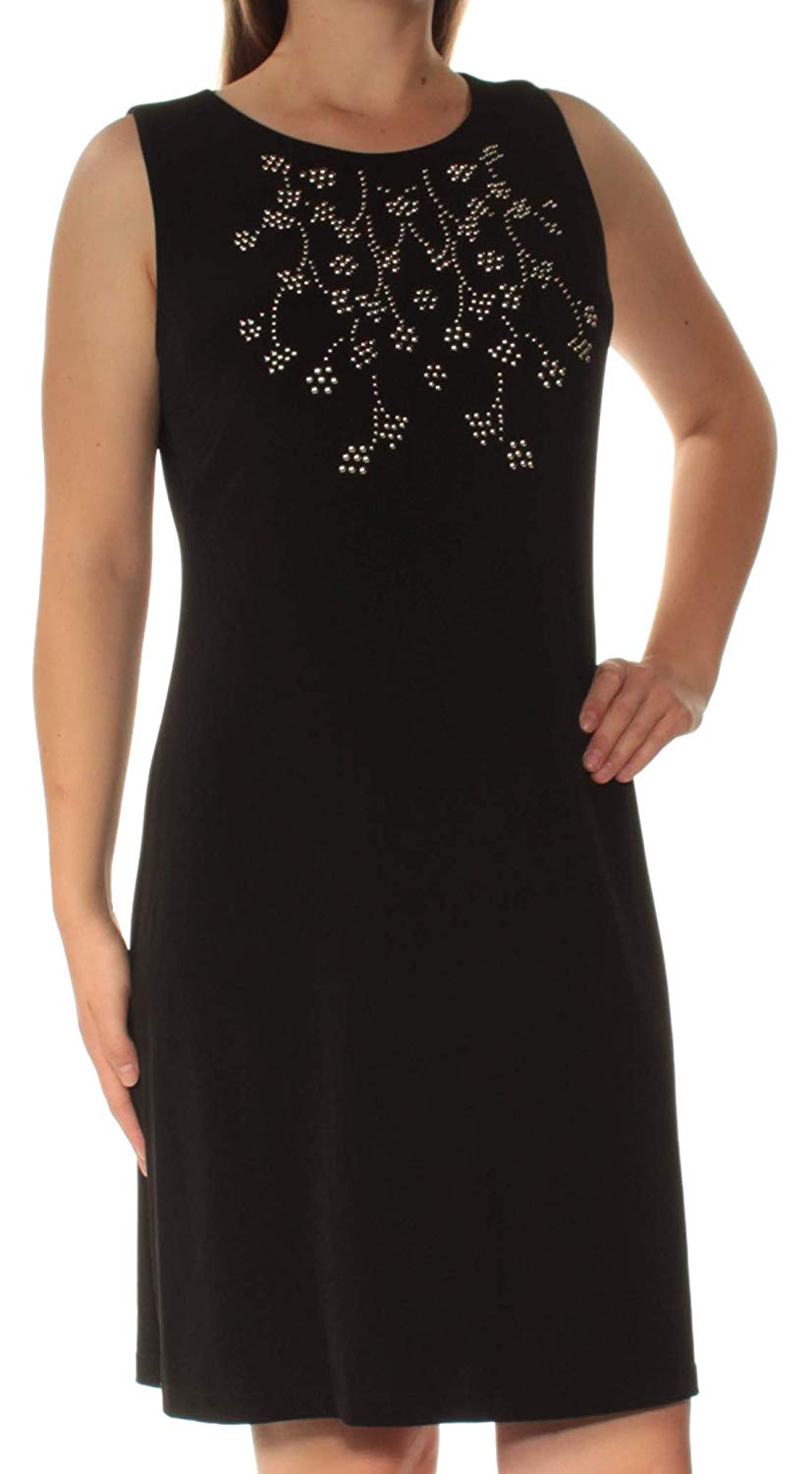 next black hot fix dress