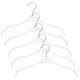 thumbnail image 4 of Non-Slip Clothes Hangers 5Pcs White Heavy Duty Plastic and Stainless Steel for Home Use, 4 of 4