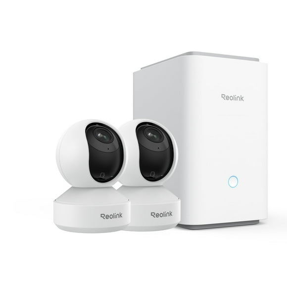 REOLINK E1 Zoom Indoor Security Camera with Home Hub Pro Bundle, 2.4/5GHz Dual Band WiFi Camera, 5MP Plug-in Pet Camera, 360 Degree Baby/Dog Monitor with 3X Optical Zoom, Auto Tracking