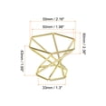 thumbnail image 2 of Unique Bargains Crystal Ball Hexagonal Display Stand,1.3 Inch Diameter ,Metal Ball/Egg Holder, Gold, 2 of 5