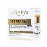 LOreal Age Perfect Re-Hydrating Cream, for Mature Skin, Night, 50 ml (1.7 oz)