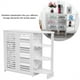 thumbnail image 4 of Zapatero estante de almacenamiento armario gabinete de zapatos de madera blanco estante de almacenamiento organizador media esquina ANGGREK  Otros, 4 of 8