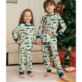 thumbnail image 3 of Hotiary Christmas Family Pajamas Sets, Christmas Family Matching Pajamas Sleepwear, Xmas Holiday Dinosaur Print Family Pjs Jammies Nightwear Loungewear for 3M-4XL, 3 of 8