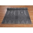 thumbnail image 4 of Casavani Decorative Hand Made Rectangle Flat Weave Rug Gray Geometric Rug 10x14 feet, 4 of 5