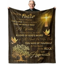 Gifts for Pastor Appreciation Gifts,Pastor Gifts for Men, Pastor Blanket 60"X50", Christian Gifts for Pastor Throw Blankets, Pastor Day Gifts