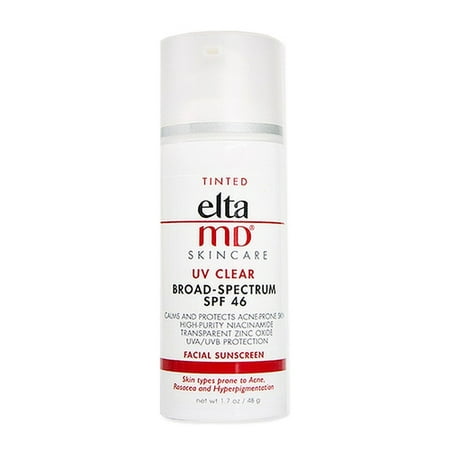 EltaMD Tinted UV Clear SPF 46 Facial Sunscreen, 1.7 (Best Tinted Sunscreen For Acne Prone Skin)
