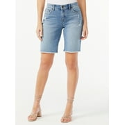 Sofia Jeans Women's Gabriela High Rise Bermuda Denim Shorts