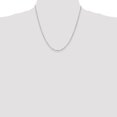 thumbnail image 2 of Auriga 925 Sterling Silver 2 mm Diamond-cut Cable Chain Necklace for Women 20", 2 of 5
