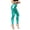 Mint Green, variant on Women's Colorful Shiny Leather Leggings Metallic Finish Skinny Fit Cropped 9/10 Length For Fall Versatile Fashion Pants