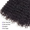 thumbnail image 4 of Remy Brazilian Human Hair Deep Wave Bundles 100% Unprocessed Brazilian Virgin Human Hair Weave Extensions Natural Black Color 4 Bundles(14"16"18"20"), 4 of 6