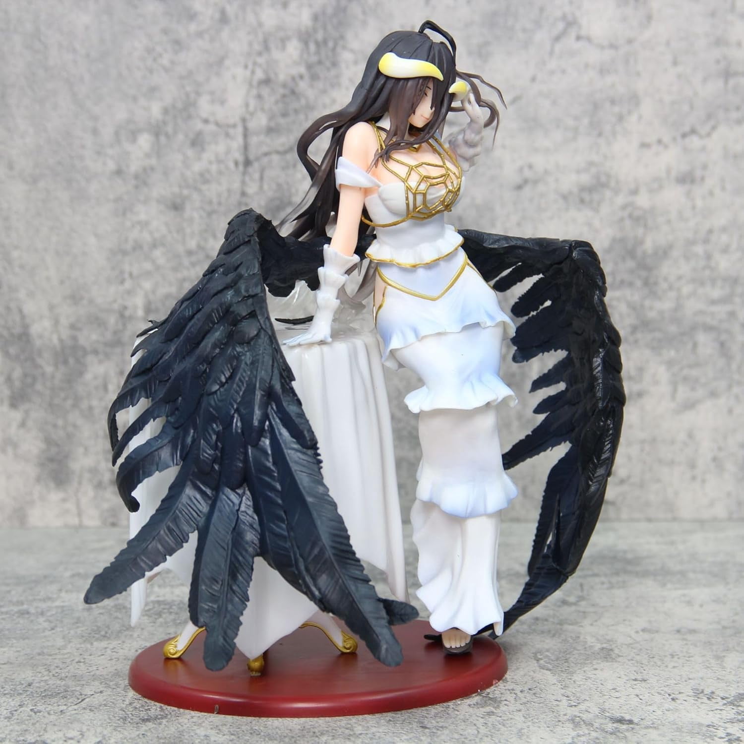 Albedo Figure Standing Dining Table Albedo Anime Figures 28cm/11inch PVC Character Action Model Figure Statue Decoration Ornament Gifts