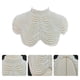 thumbnail image 2 of Women Imitation Pearl Beaded Bib Choker Necklace Body Chain Shawl Collar Jewelry Apparel DIY Craft, 2 of 4