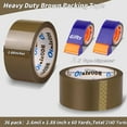 thumbnail image 2 of 36 Rolls Brown Packing Tape with Dispenser, 1.88" X 60 yd Shipping Bulk, Total 2160 yards, 2.6 mil, 3" Core, Tan Refills, Carton Seg for Moving Boxes, Package, Mailing, 2 of 3