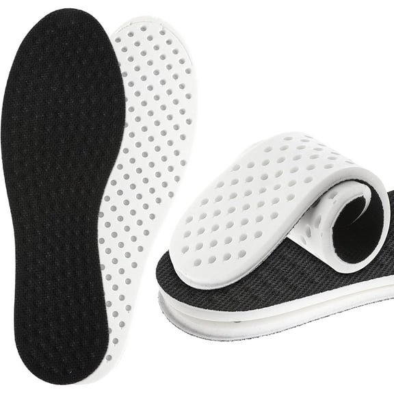 Memory Foam Shoe Insoles Breathable Anti Odour Inserts Soft Cut-to-Size Sports Insoles Shock Absorption Inserts Comfortable Replacement Insoles for Men Women (Men: US 7.5-8.5)