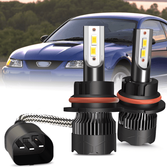 For Ford Mustang 1997-2004 LED Headlight Bulbs High/Low Beam 6000K Bright White