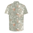 thumbnail image 4 of AHTJRT Stylish Men's Camouflage Print Button Down Short Sleeve Shirt Green M, 4 of 5