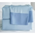 thumbnail image 2 of Northern Nights Two Tone Rayon Made from Bamboo Sheet Set in Blue Split King, 2 of 3