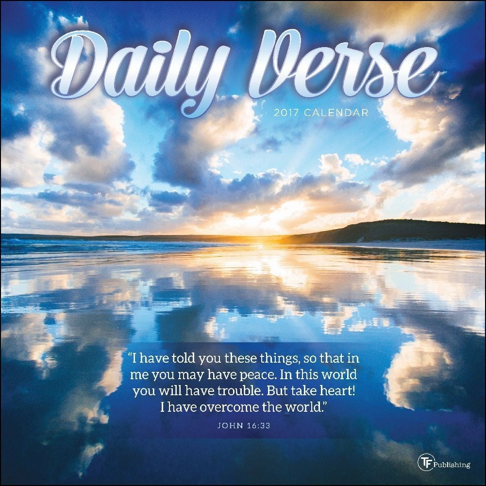 Daily Verse Wall Calendar, 2017 Bible by TF Publishing - Walmart.com