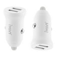 thumbnail image 2 of axGear Car Charger with 2 USB Ports 12-24V Input 5V 3.1A Output White, 2 of 6