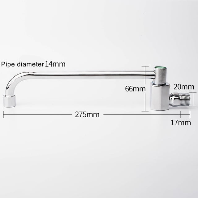 Kitchen stove faucet copper 4 points rotatable semi-automatic faucet