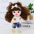 thumbnail image 5 of Aodebiao Silicone Doll Dress Up Princess Multi Joint Removable Gift 8.6 Inch Dolls For 3 4 5 6 Years Old, 5 of 9