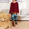 thumbnail image 6 of Hirioo Colorful Blooming Flowers for Teenagers' Pajama Pants Womens Lounge Pants with Pockets Pj Bottoms Pants for Men-Small, 6 of 6