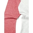 thumbnail image 3 of Hat and Beyond Mens Premium Baseball 3/4 Sleeve Raglan T-Shirt with Two Tone Contrast, 3 of 6