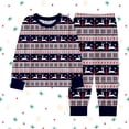thumbnail image 2 of Bainana Kids Christmas Pajamas Unisex Reindeer Print Long Sleeve T-Shirt Pants Homewear Boys And Girls Daily Casual Clothes Set, Size 9-10 Years, 2 of 3