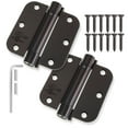 thumbnail image 2 of Cauldham (2 Pack) Heavy-Duty 3-1/2" Self-closing Spring Door Hinge with 5/8" Radius Corners, UL Listed - Oil Rubbed Bronze, 2 of 7