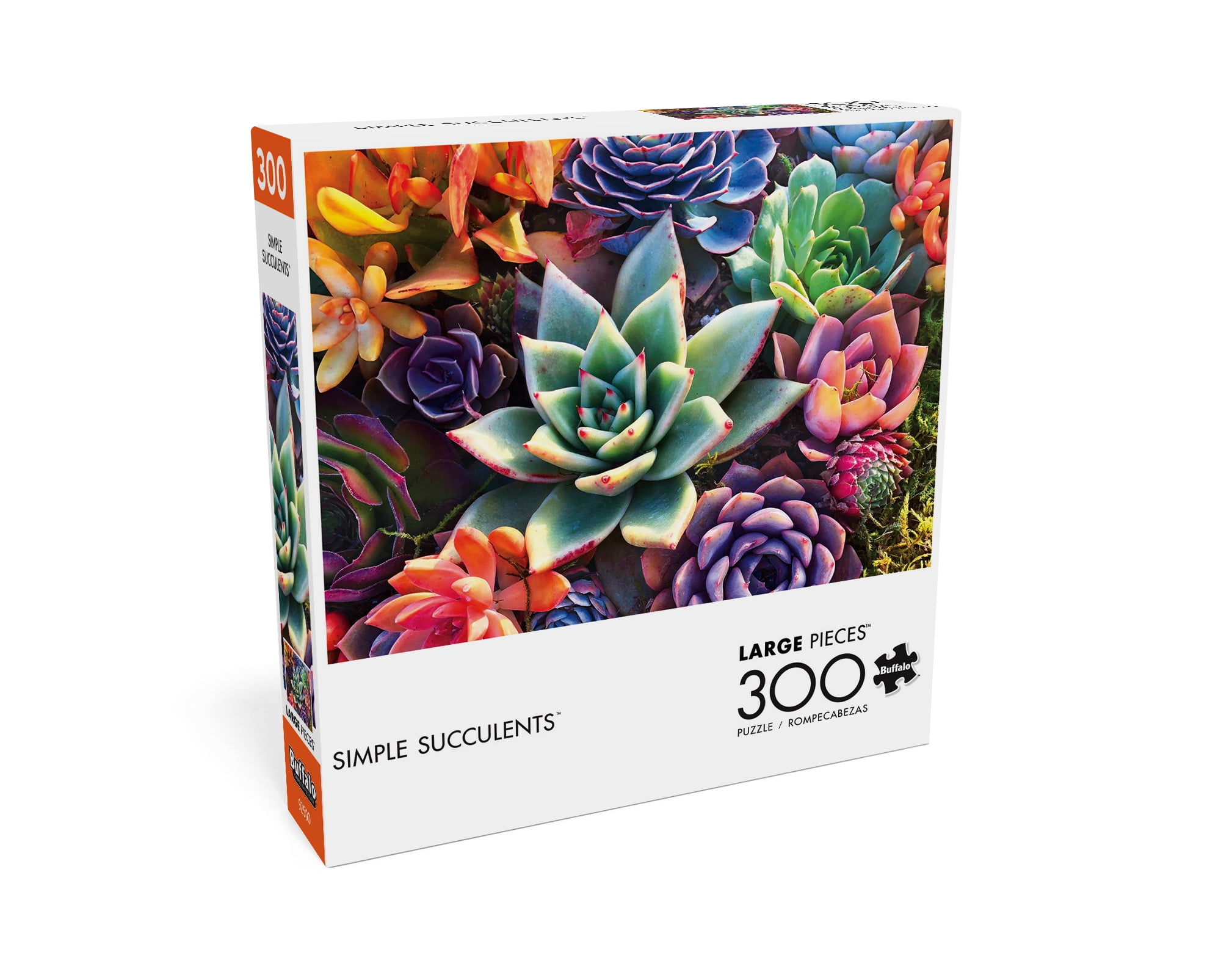 Buffalo Games 300-Large Pieces Simple Succulents Interlocking Jigsaw Puzzle
