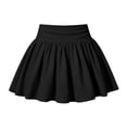thumbnail image 5 of Fesfesfes Girls Ribbed Skort with Built-in Shorts High Waist Solid Color Casual A-Line Mini Skirt for School Sports and Daily Wear, Stretchy Activewear for Kids Ages 5-16 Years, 5 of 9