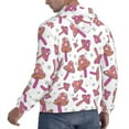 thumbnail image 6 of Fotbe Men's Hoodie with Purple Mushroom Pattern - Kangaroo Pocket Pullover Hooded Sweatshirt, Perfect for Daily Wear, Travel, and Home-XX-Large, 6 of 7