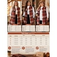 thumbnail image 3 of Cuteduck Womens Plus Size Sleeveless Plaid Vest Wool Blazer Jackets Cardigan Outerwear Fall Winter Tops 1X-4X, 3 of 9