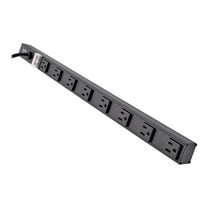 Tripp Lite 8-Outlet Vertical Power Strip, 120V, 15A, NEMA 5-15P, 15 ft. Cord, 24 in., Black Housing (PS2408B)