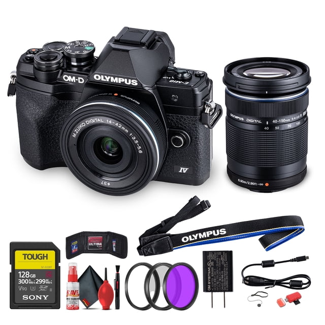 Olympus OM-D E-M10 Mark IV Mirrorless Camera with 14-42mm EZ Lens