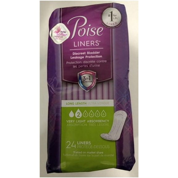Poise Pads Moderate Absorbency Long Pads 12.4" Pack(age) (16 Each)
