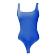 thumbnail image 3 of Women's Fashion Solid U Neck Sleeveless Vest Bodysuit - Slim Fit Casual Sportswear - Polyester Spandex, Breathable & Stretchy, 3 of 3