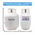 thumbnail image 3 of Flame King 10LB Empty Steel Propane Tank LP Cylinder w/ Type1 OPD Valve, for Grills & BBQs, 3 of 8