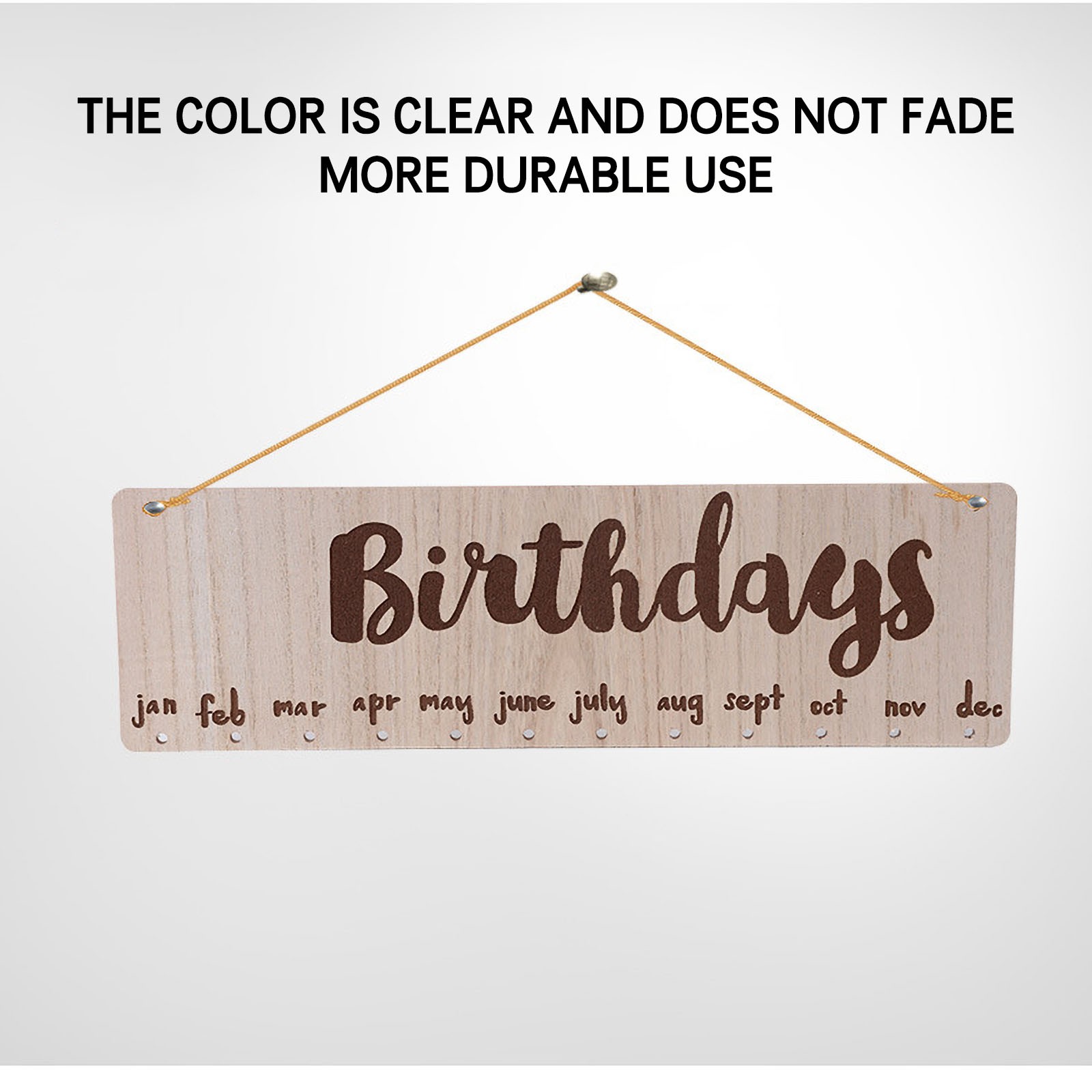 LYTiang Wooden Family Birthday Reminder Calendar Board - Birthdays Wall ...