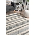 thumbnail image 5 of Nuloom  High Low Casual Geometric Aztec Mandilana Striped Shag Area Rug, 5 of 5